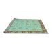 Sideview of Machine Washable Abstract Light Blue Modern Rug, wshabs3983lblu