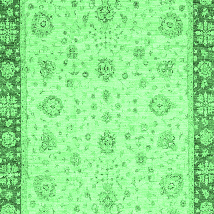 Machine Washable Abstract Emerald Green Modern Area Rugs, wshabs3983emgrn