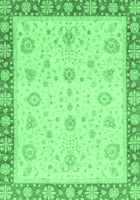 Abstract Emerald Green Modern Rug, abs3983emgrn