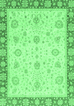 Abstract Emerald Green Modern Rug, abs3983emgrn