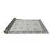 Sideview of Abstract Gray Modern Rug, abs3983gry