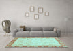 Machine Washable Abstract Light Blue Modern Rug in a Living Room, wshabs3983lblu