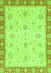 Abstract Green Modern Rug, abs3983grn