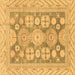 Square Oriental Brown Traditional Rug, abs3984brn