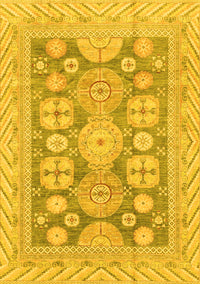 Oriental Yellow Traditional Rug, abs3984yw