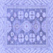 Square Oriental Blue Traditional Rug, abs3984blu