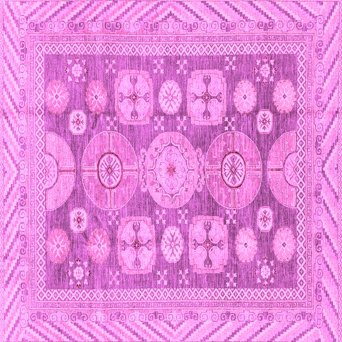 Square Oriental Purple Traditional Rug, abs3984pur