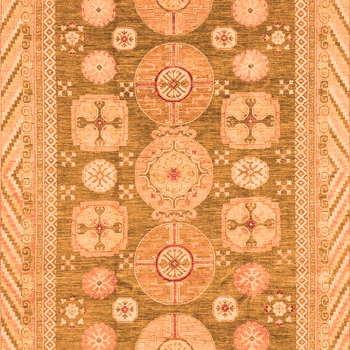 Oriental Orange Traditional Rug, abs3984org