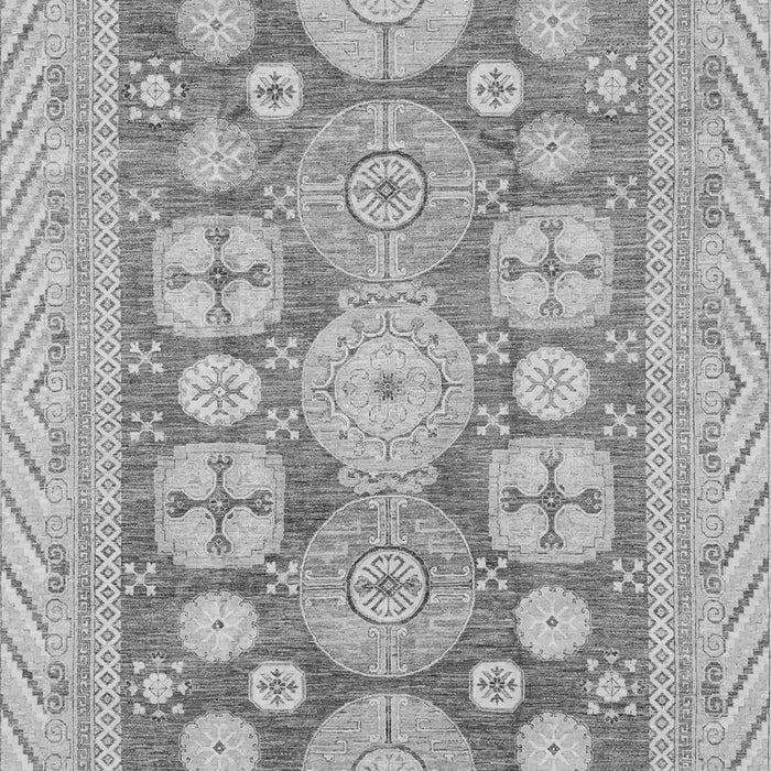 Machine Washable Oriental Gray Traditional Rug, wshabs3984gry