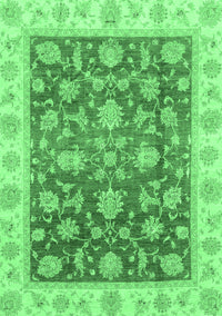 Oriental Emerald Green Traditional Rug, abs3985emgrn