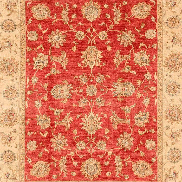 Abstract Scarlet Red Oriental Rug, abs3985