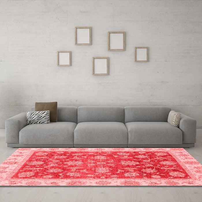 Traditional Red Washable Rugs