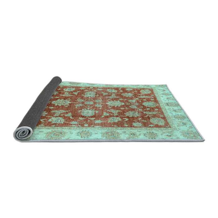 Sideview of Oriental Light Blue Traditional Rug, abs3985lblu