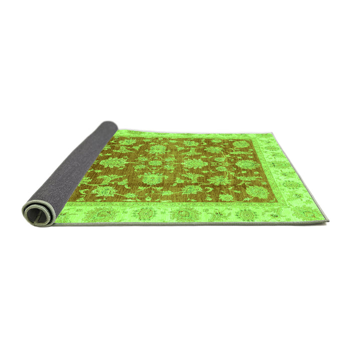 Sideview of Oriental Green Traditional Rug, abs3985grn