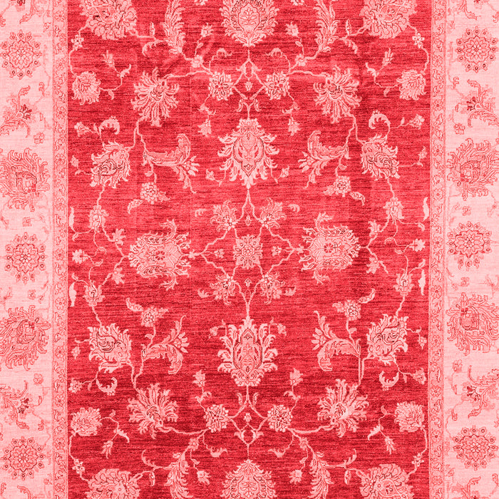 Machine Washable Oriental Red Traditional Rug, wshabs3985red