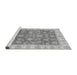 Sideview of Machine Washable Oriental Gray Traditional Rug, wshabs3985gry