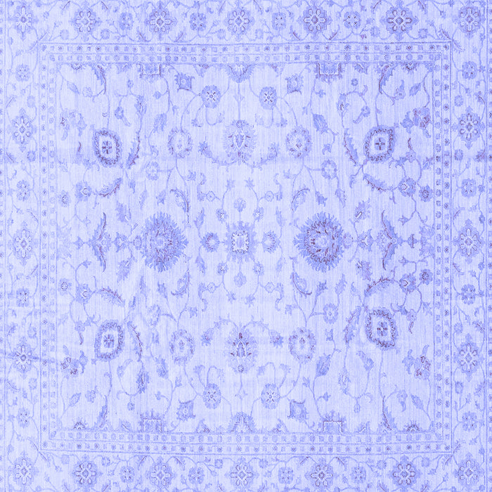 Square Oriental Blue Traditional Rug, abs3986blu