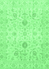 Oriental Emerald Green Traditional Rug, abs3986emgrn