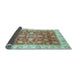 Sideview of Oriental Light Blue Traditional Rug, abs3987lblu