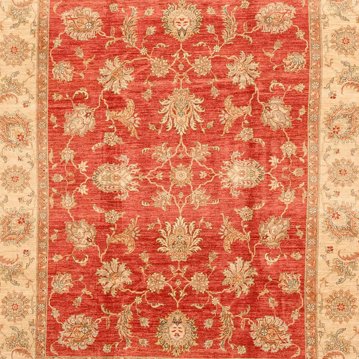 Machine Washable Abstract Scarlet Red Rug, wshabs3987