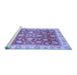 Sideview of Machine Washable Oriental Blue Traditional Rug, wshabs3987blu