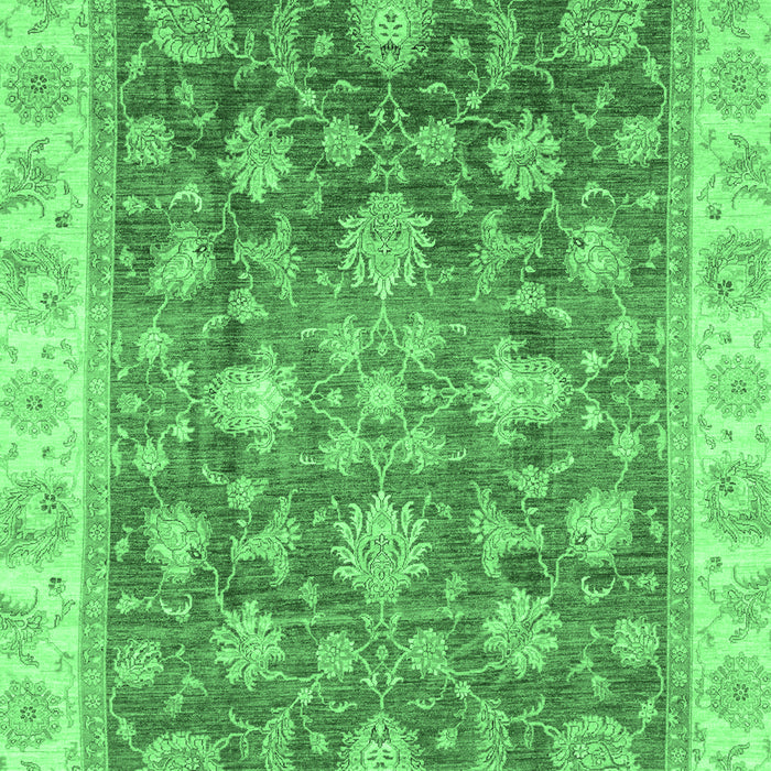 Oriental Emerald Green Traditional Rug, abs3987emgrn