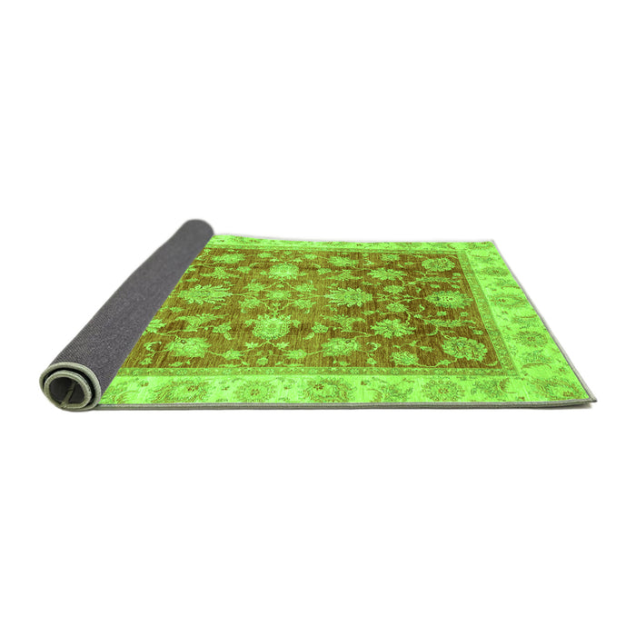 Sideview of Oriental Green Traditional Rug, abs3987grn