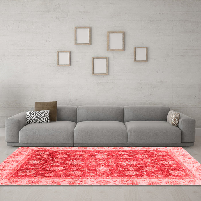 Traditional Red Washable Rugs