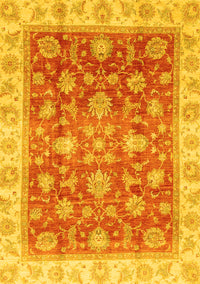 Oriental Yellow Traditional Rug, abs3987yw