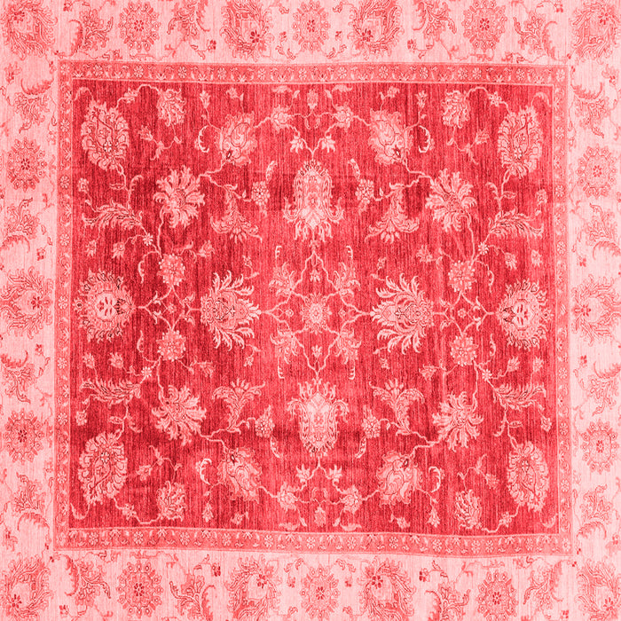 Machine Washable Oriental Red Traditional Rug, wshabs3987red