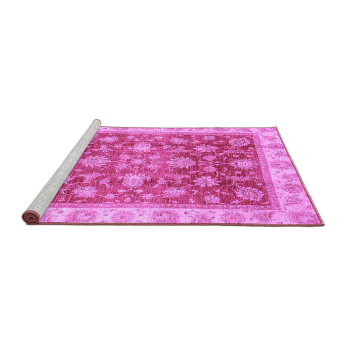 Sideview of Machine Washable Oriental Purple Traditional Area Rugs, wshabs3987pur