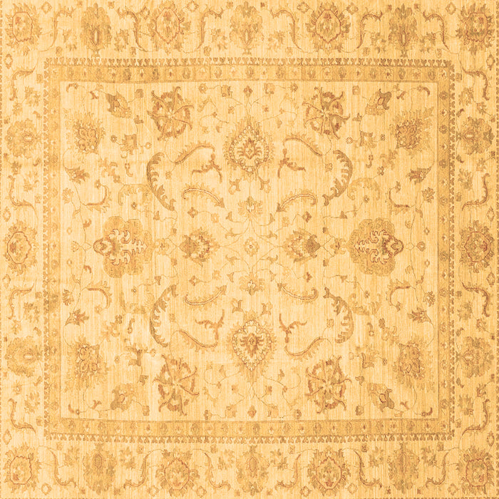 Square Machine Washable Oriental Brown Traditional Rug, wshabs3988brn