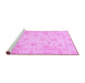 Sideview of Machine Washable Oriental Purple Traditional Area Rugs, wshabs3988pur