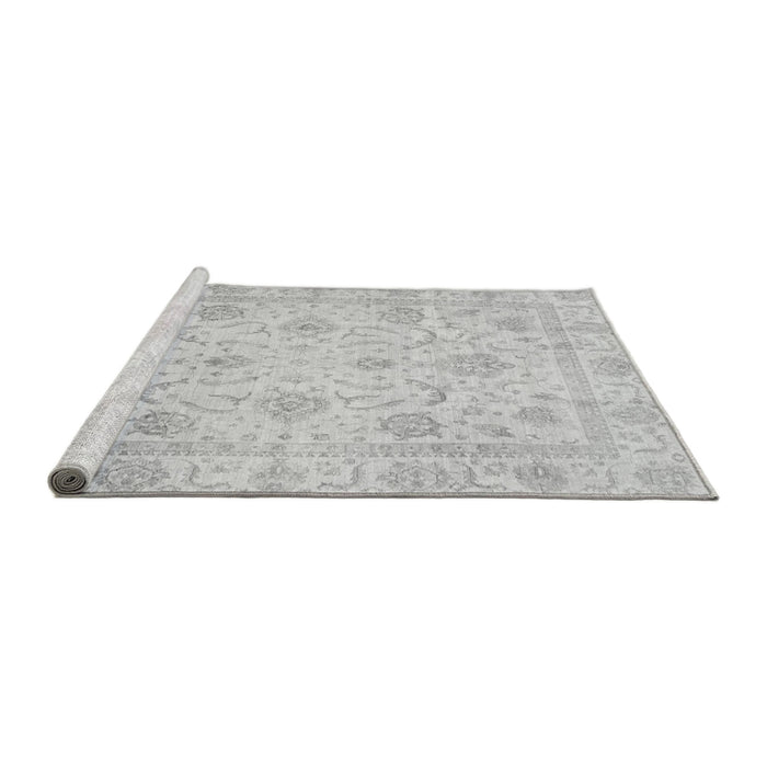 Sideview of Machine Washable Oriental Gray Traditional Rug, wshabs3988gry