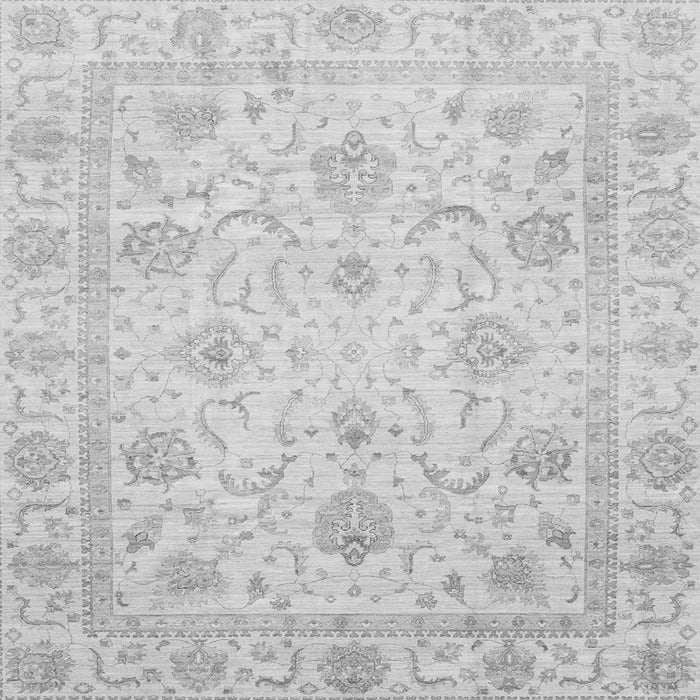 Square Oriental Gray Traditional Rug, abs3988gry