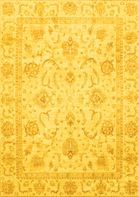 Oriental Yellow Traditional Rug, abs3988yw