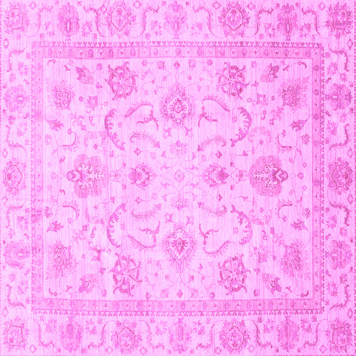 Square Oriental Purple Traditional Rug, abs3988pur