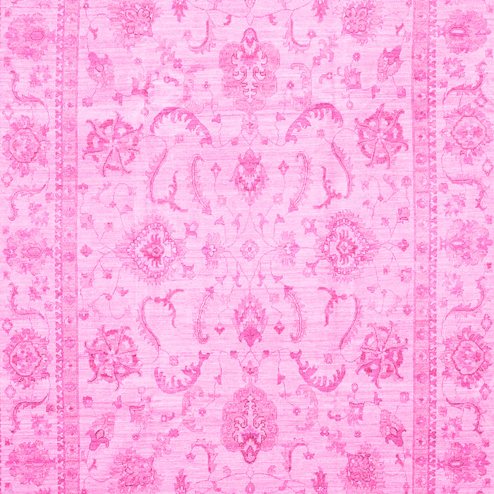 Machine Washable Oriental Pink Traditional Rug, wshabs3988pnk