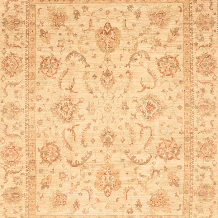 Machine Washable Abstract Orange Rug, wshabs3988