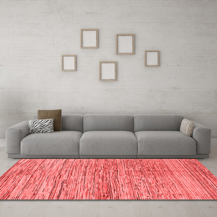 Modern Red Washable Rugs