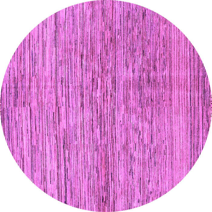 Round Abstract Purple Modern Rug, abs3989pur