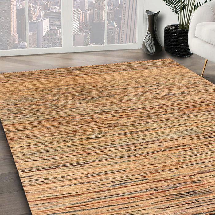 Machine Washable Abstract Red Rug in a Family Room, wshabs3989