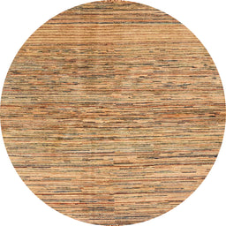 Round Abstract Red Modern Rug, abs3989