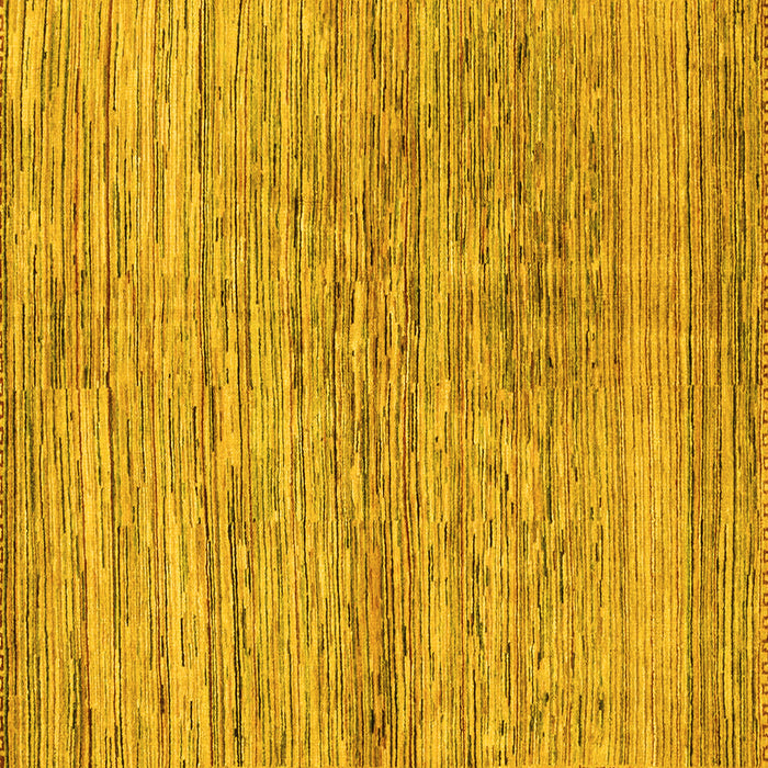 Square Abstract Yellow Modern Rug, abs3989yw