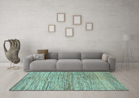 Machine Washable Abstract Light Blue Modern Rug, wshabs3989lblu