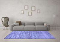 Machine Washable Abstract Blue Modern Rug, wshabs3989blu