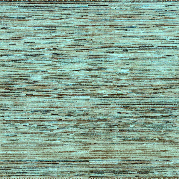 Square Abstract Light Blue Modern Rug, abs3989lblu
