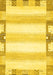 Machine Washable Solid Yellow Modern Rug, wshabs398yw