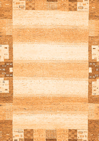 Solid Orange Modern Rug, abs398org