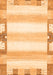 Solid Orange Modern Rug, abs398org